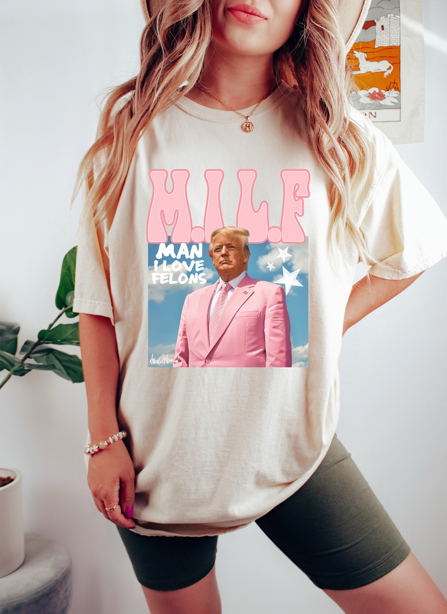 Funny Trump 2024 Election Shirt Man I Love Felons Republican Tee Political Lover Gift image 2