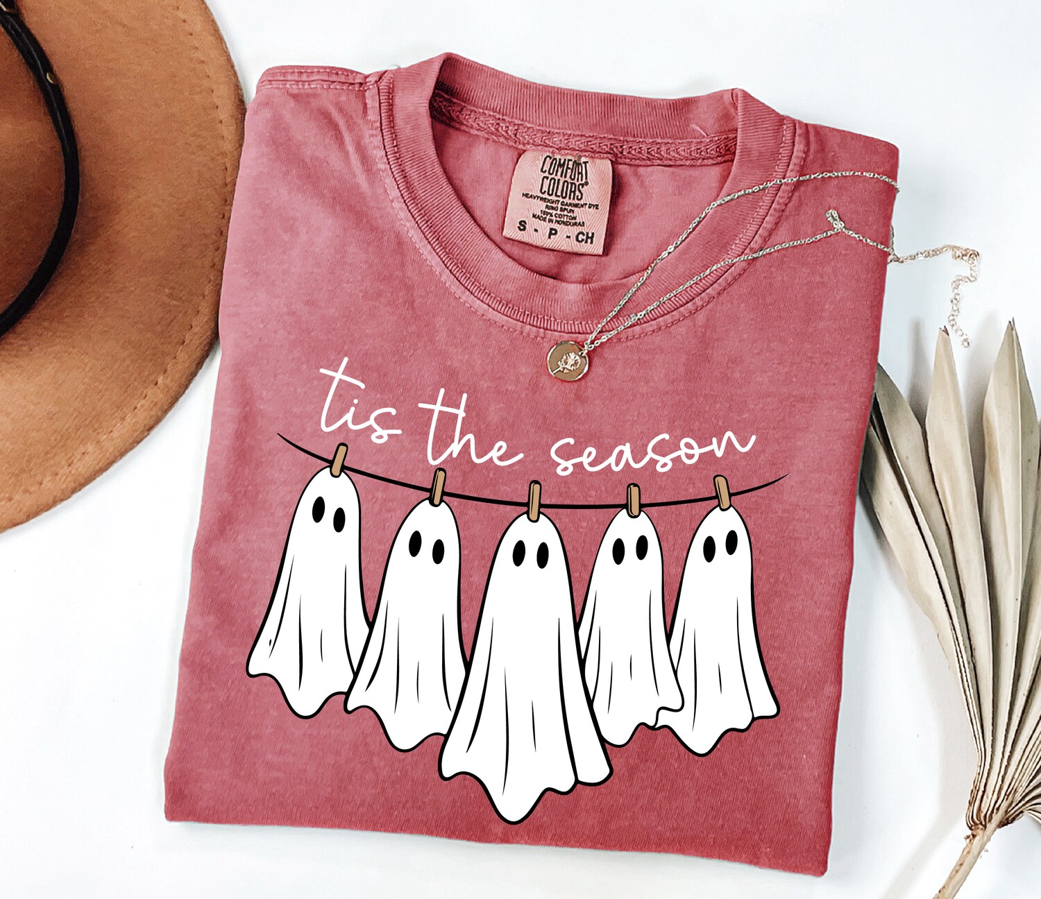 Fall Halloween Graphic Tee Cute Spooky Ghost Pumpkin Shirt image 6