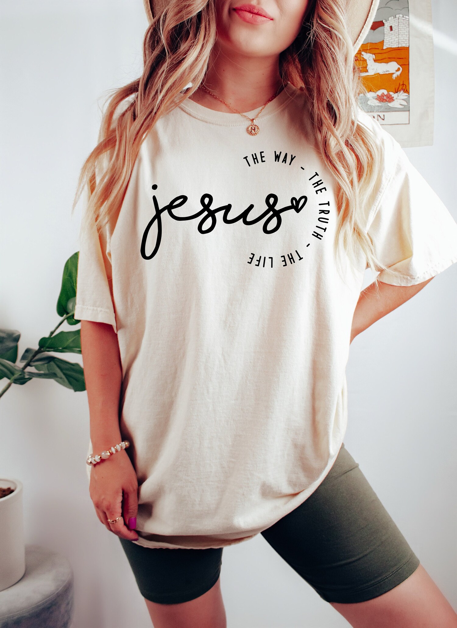 Jesus The Way The Truth The Life Shirt for Women | Retro Christian T-shirt | Jesus Tee image 0