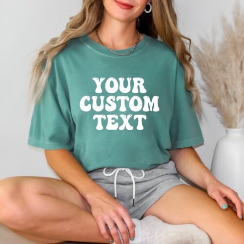 Custom Comfort Colors Shirt | Personalized Text Photo Business Logo | Matching Custom Shirts image 0