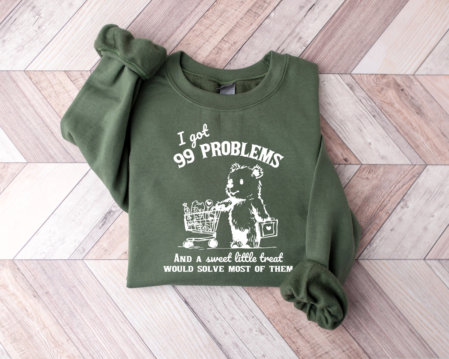 Funny Retro 90s Unisex T-Shirt - 99 Problems & A Sweet Treat Graphic Tee Vintage Style image 1