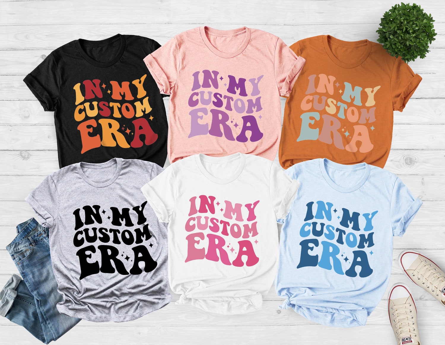 Custom Era Shirts | Personalized Text Retro Tees | Mama & Gigi Gift | Youth Custom T-Shirt image 0
