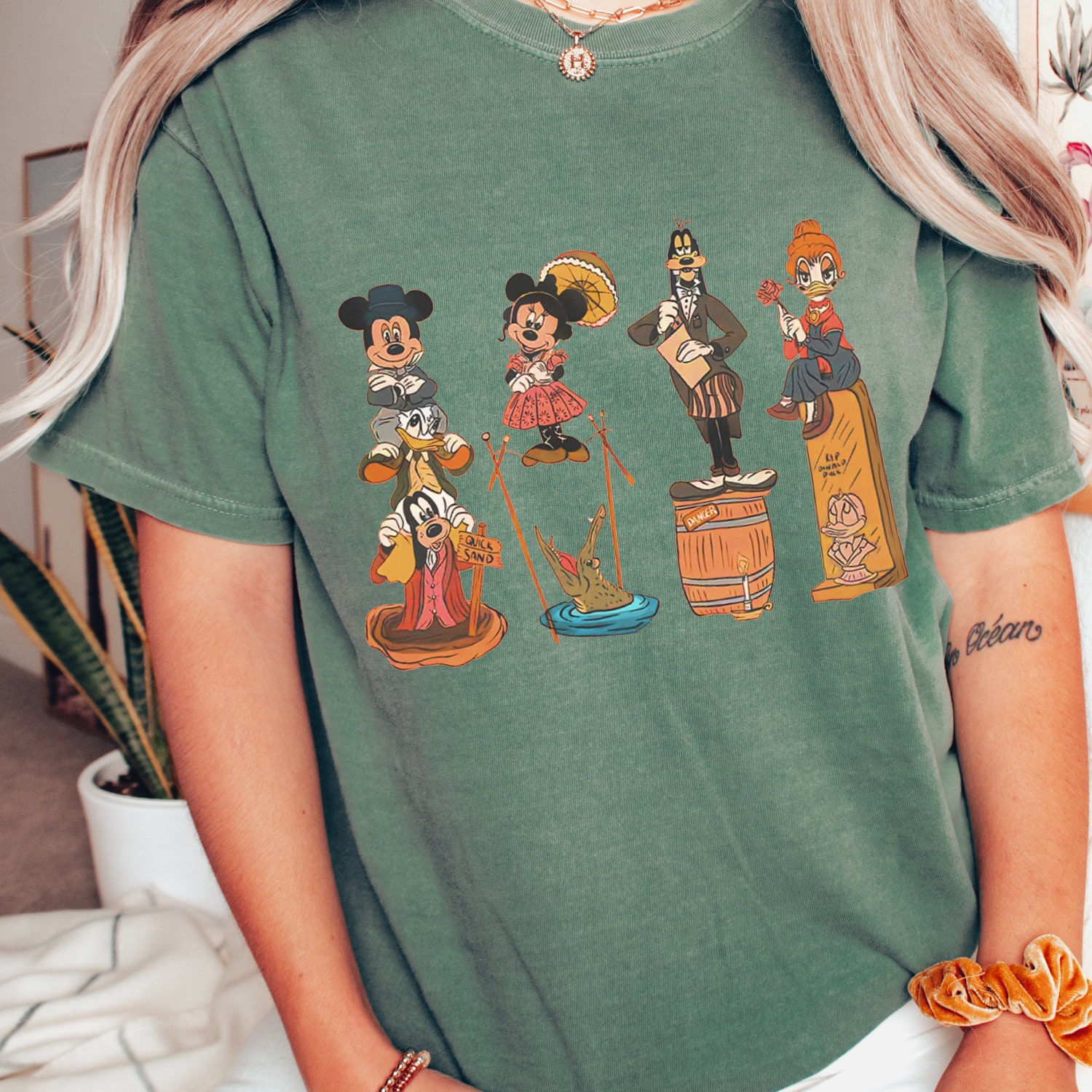 Haunted Mansion Mouse And Friends Shirt Welcome Foolish Mortal Retro Halloween Spooky image 2