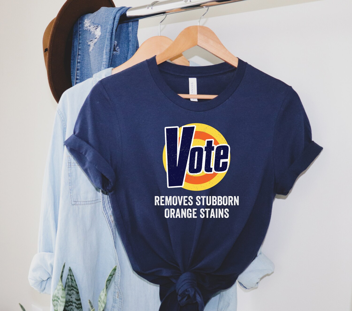 Anti Trump Shirt Vote Tee Joe Biden President Shirt Anti Trump Gifts Vote Removes Stubborn Orange Stains image 2