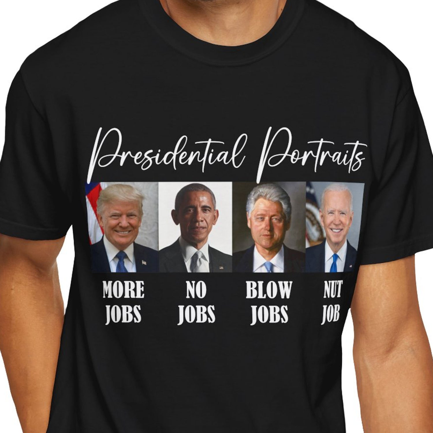 Donald Trump Presidential Portrait T-Shirt | GOP Supporter Tee | Donald Trump Fan Apparel image 1