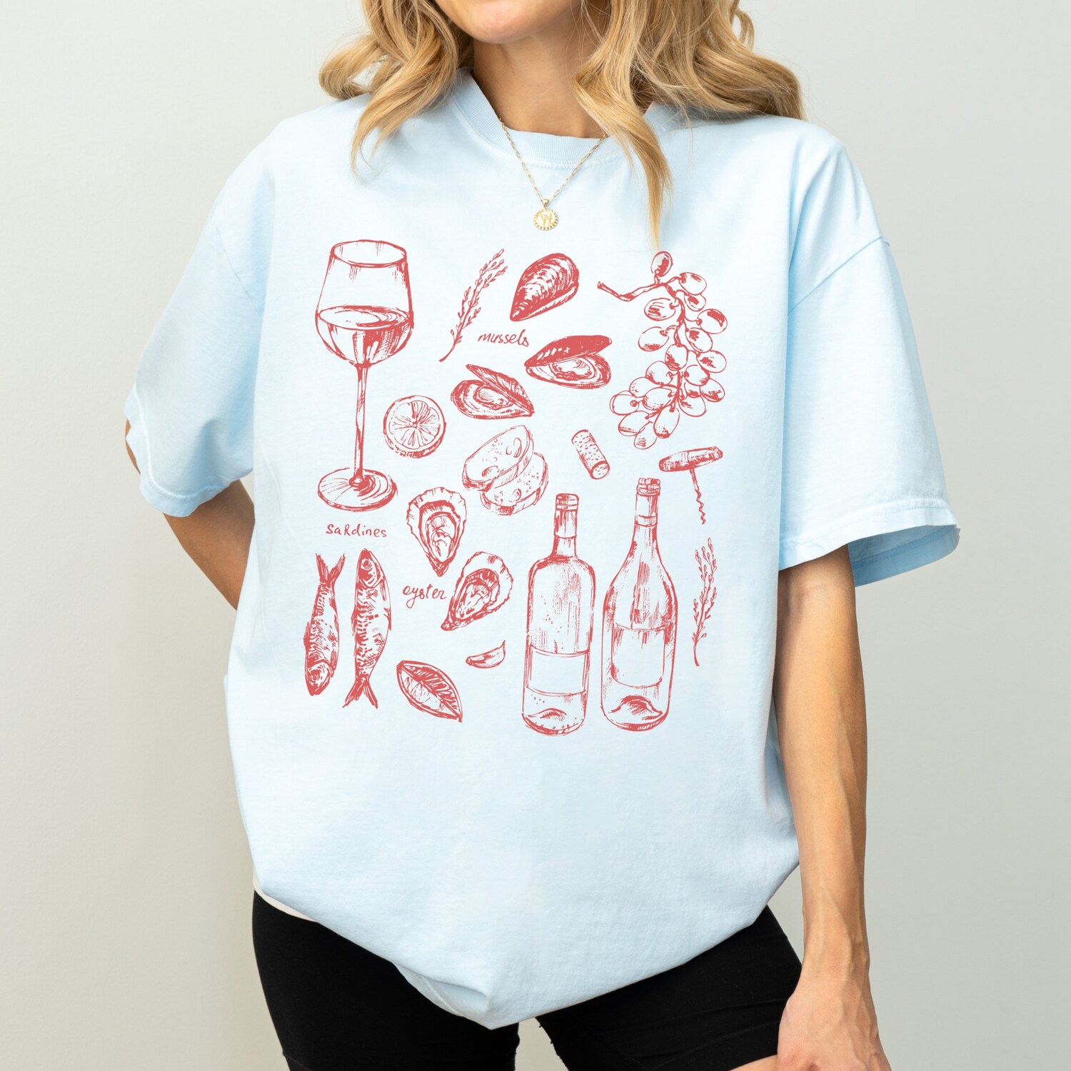 Italy La Dolce Vita Shirt - Ciao Bella Sardines Tomato Girl Summer Ocean Inspired Soft Girl Outfit image 2