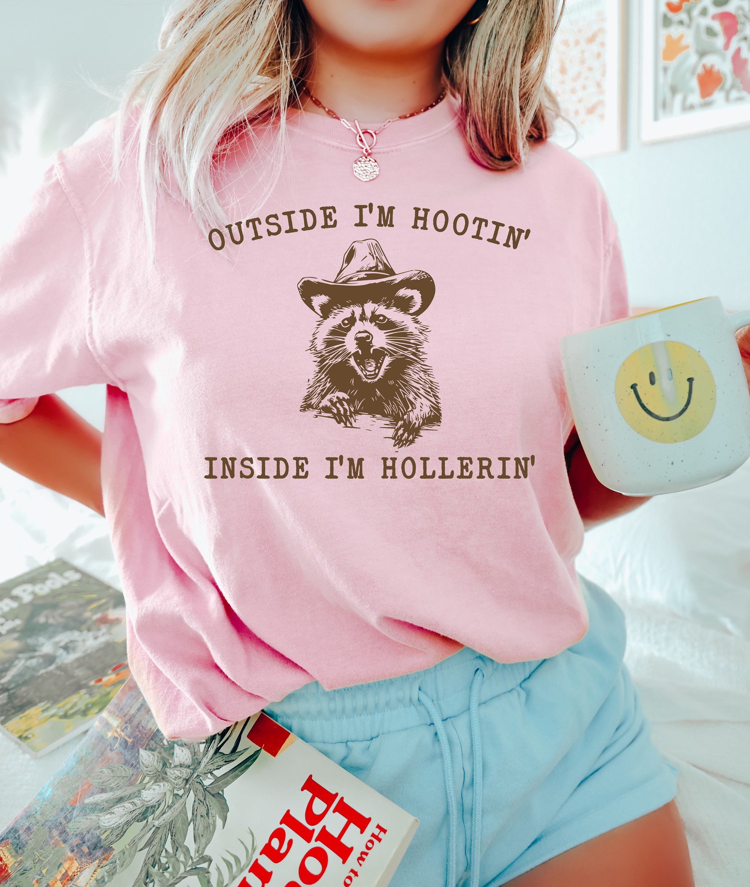 Funny Capybara Shirt - On The Outside I Am Hootin Inside I Am Hollerin Shirt image 1