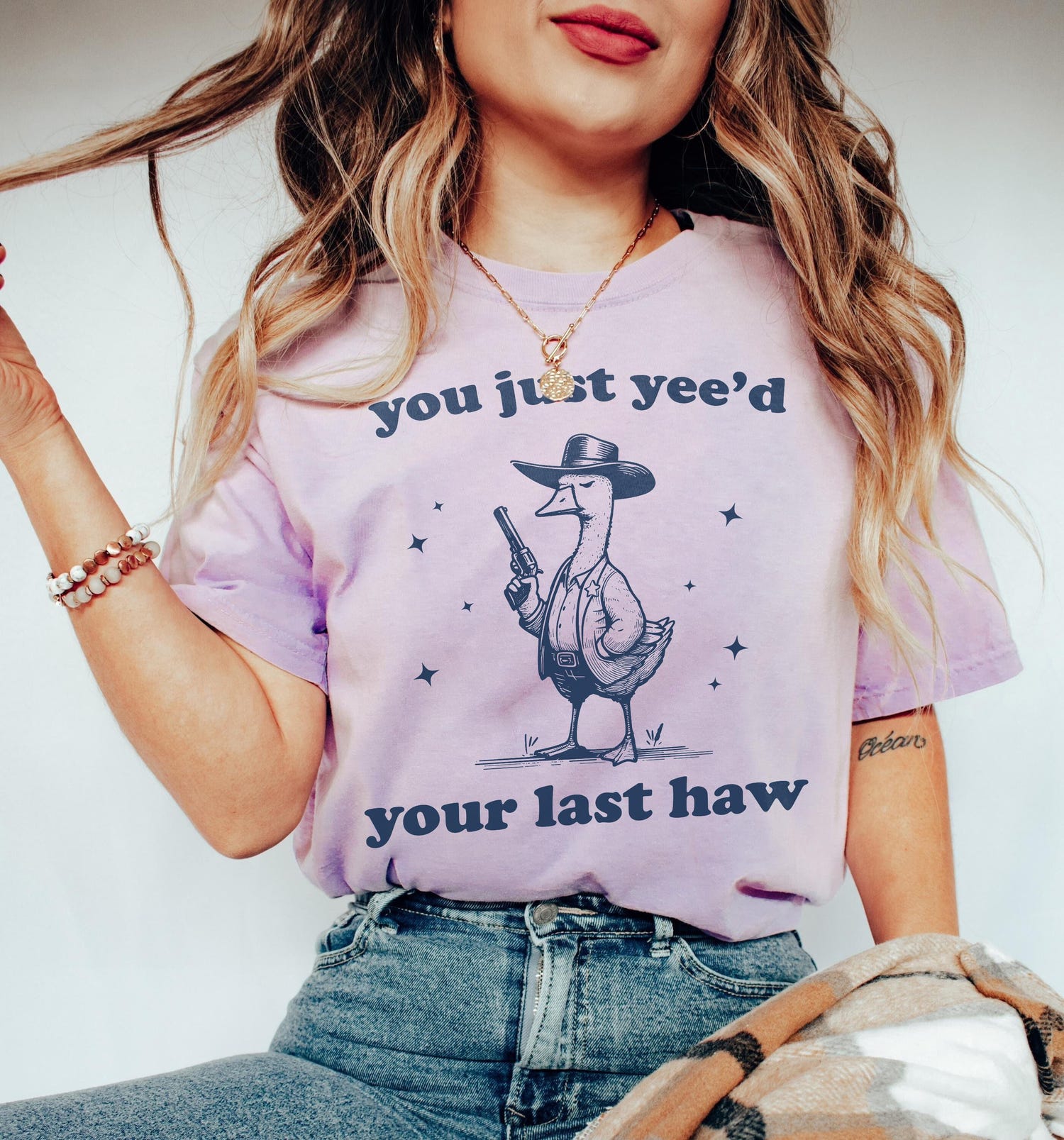 Silly Goose Cowboy Shirt - Funny Tee - You Just Yeed Your Last Haw Gift image 2