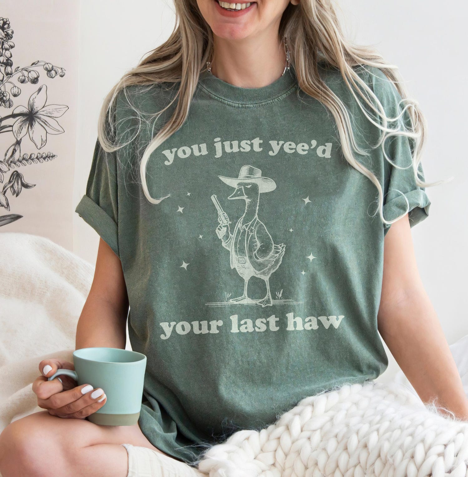 Silly Goose Cowboy Shirt - Funny Tee - You Just Yeed Your Last Haw Gift image 3