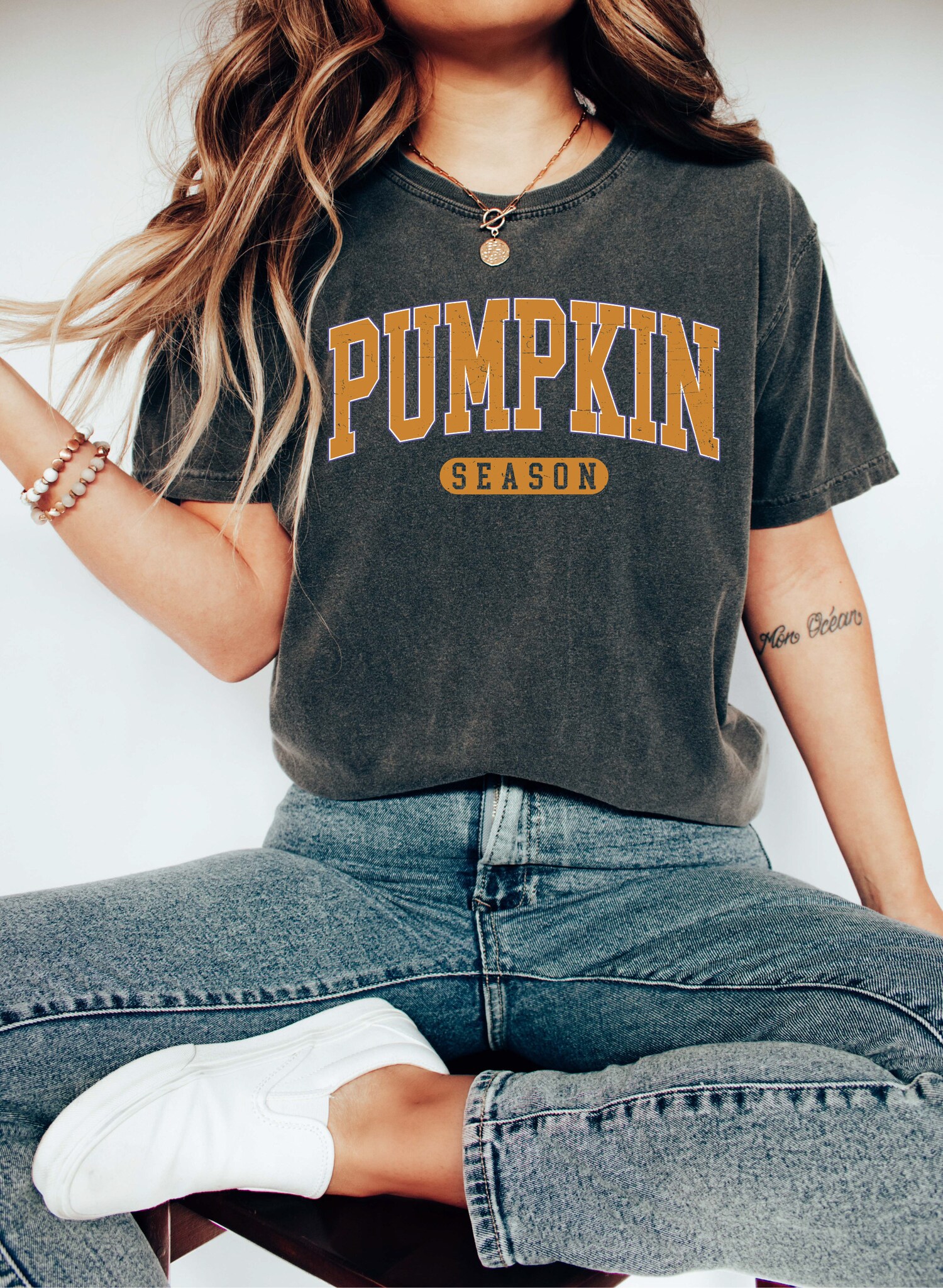 Pumpkin Season Retro Halloween Shirt Autumn Pumpkin Patch Shirt image 2