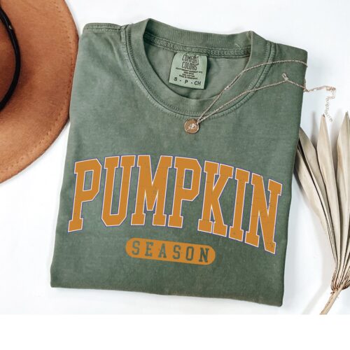 Pumpkin Season Retro Halloween Shirt Autumn Pumpkin Patch Shirt image 0