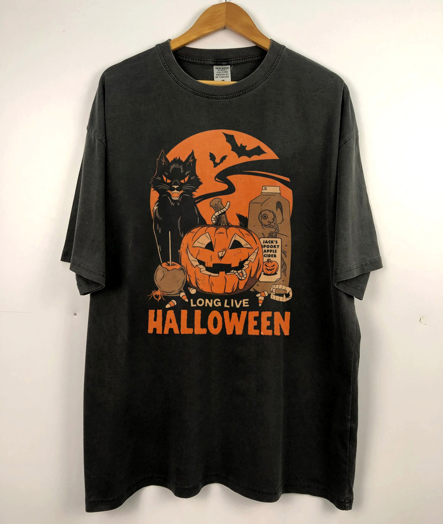 Vintage Retro Halloween Shirt | Long Live Halloween | Fall Apparel | Spooky Pumpkin Shirt image 3