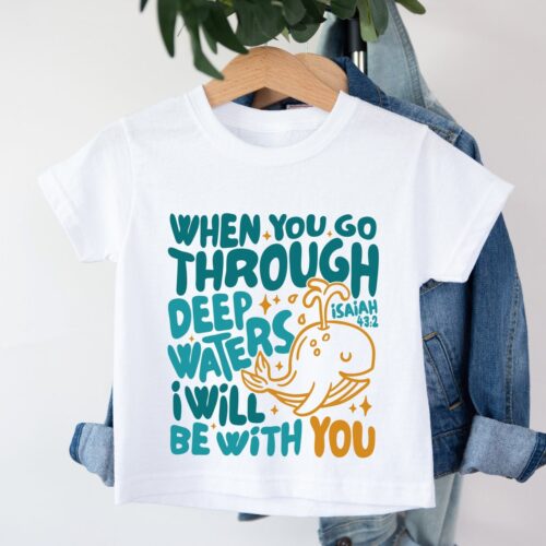 Kids Christian Bible Verse T-Shirt | Biblical Toddler Tee | Religious Jesus Shirt for Kids image 0