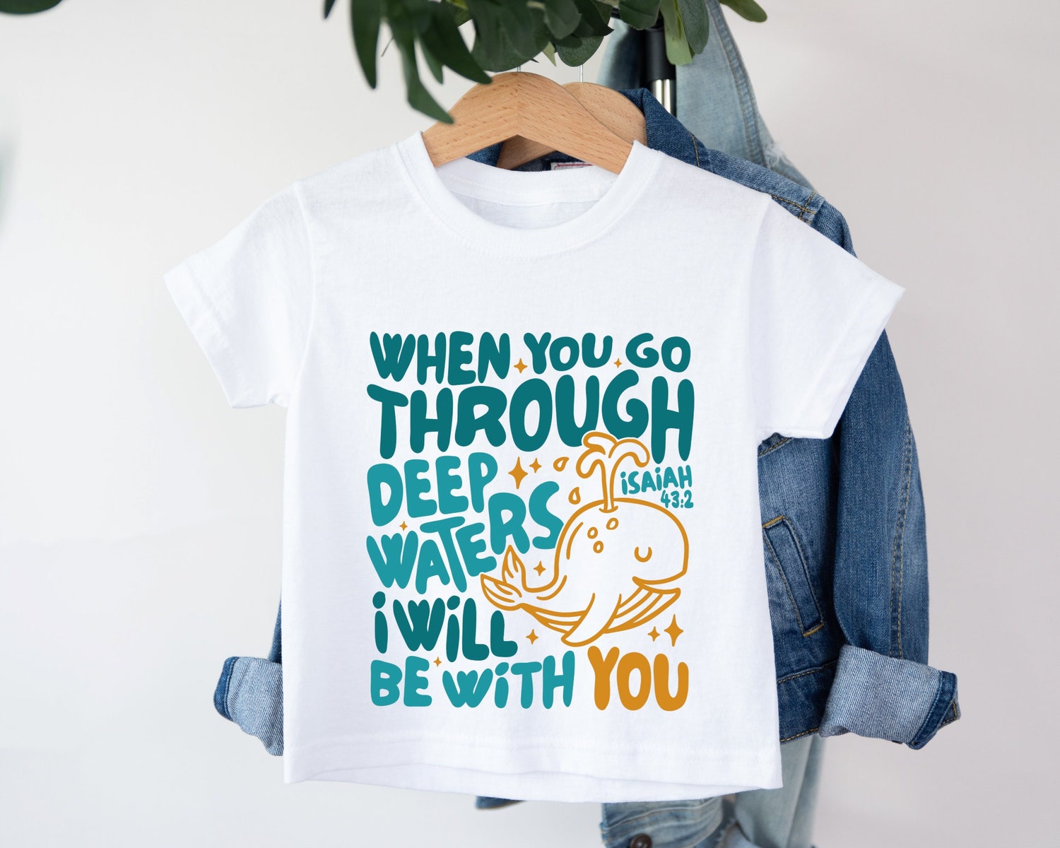 Kids Christian Bible Verse T-Shirt | Biblical Toddler Tee | Religious Jesus Shirt for Kids image 0
