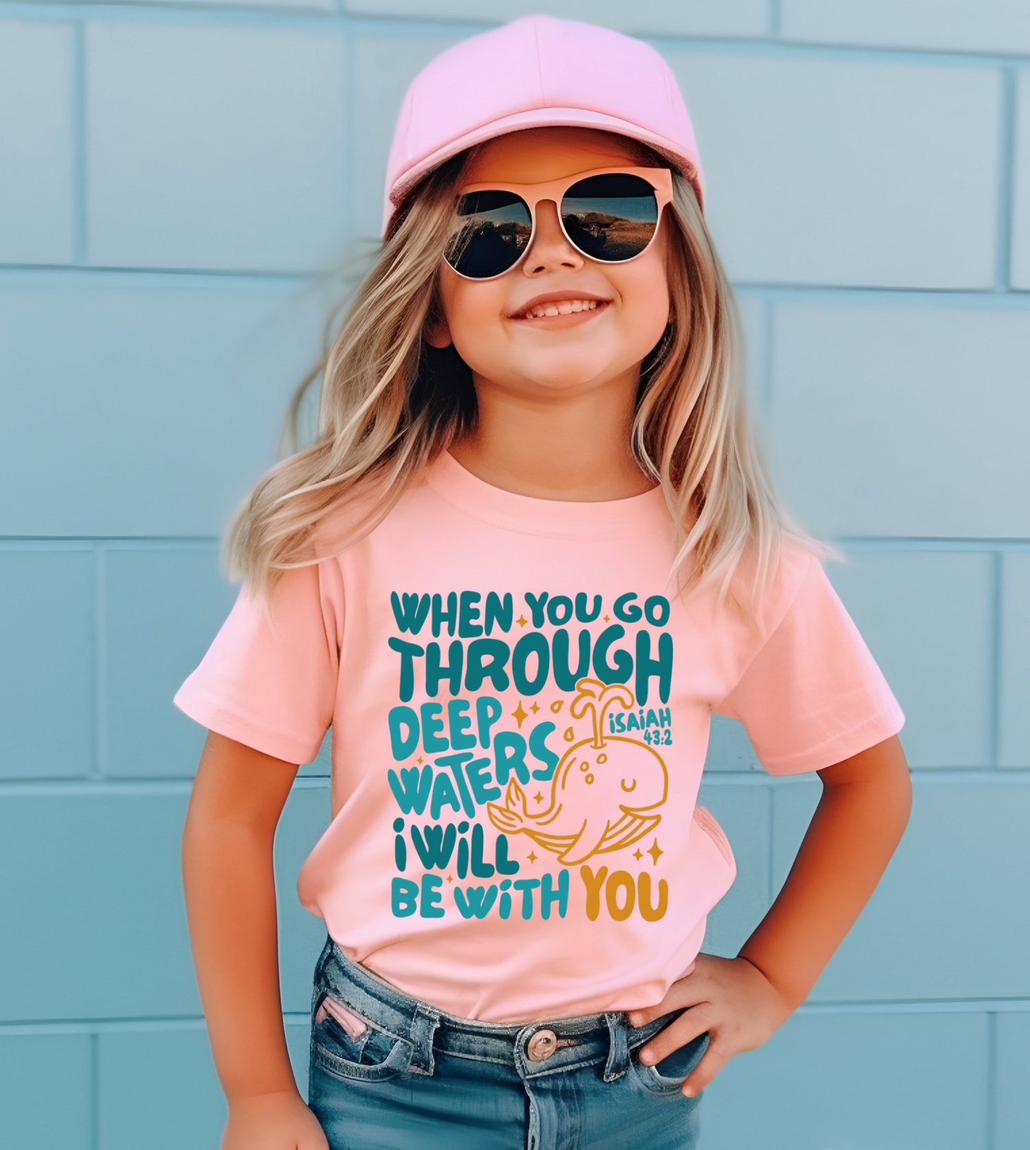 Kids Christian Bible Verse T-Shirt | Biblical Toddler Tee | Religious Jesus Shirt for Kids image 2