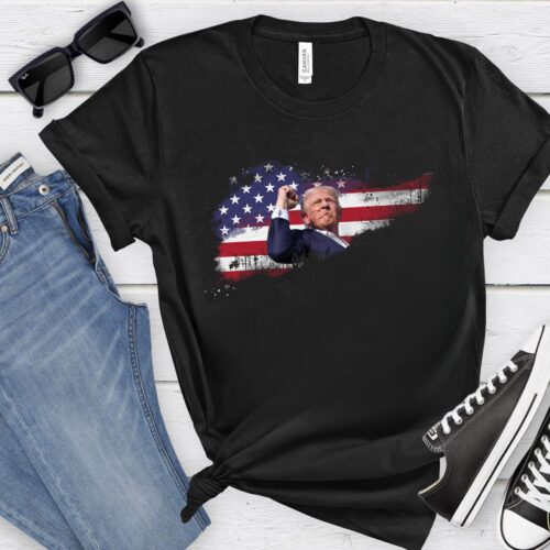 Trump 2024 Election Rally Tee Donald Trump Support Shirt Republican T-shirt Political Apparel image 0