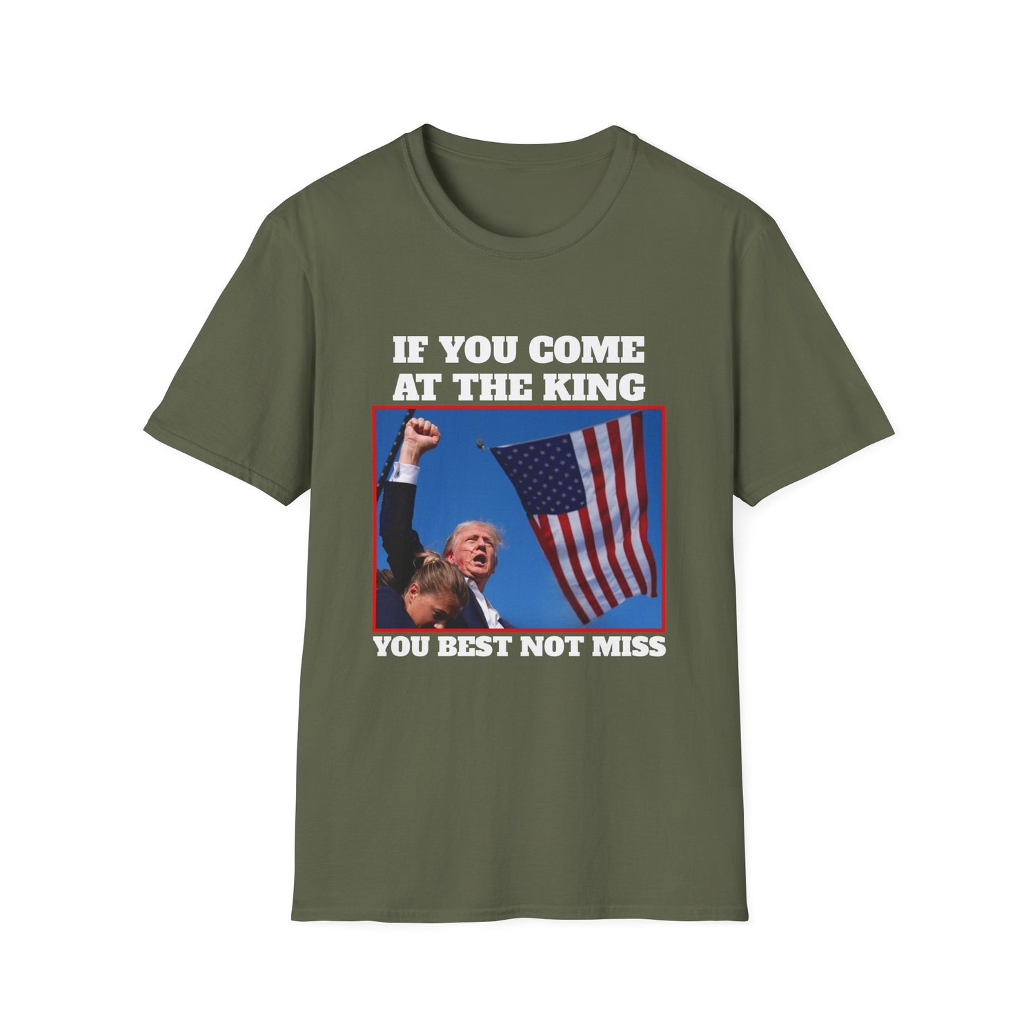 Donald Trump 2024 Rally Shirt - Funny Trump Tee - If You Come At The King You Best Not Miss image 7