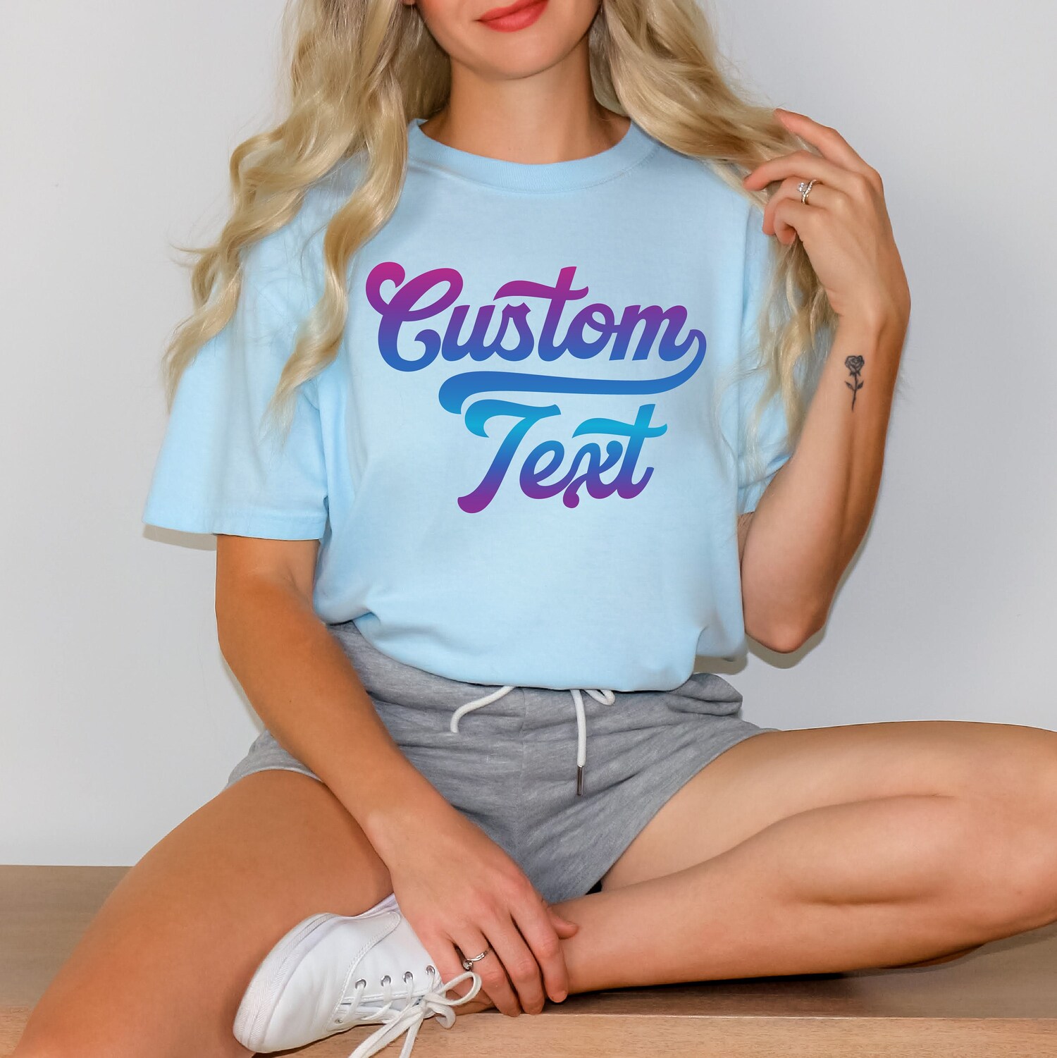 Custom Comfort Colors Shirt | Personalized Text Photo Business Logo | Matching Custom Shirts image 1