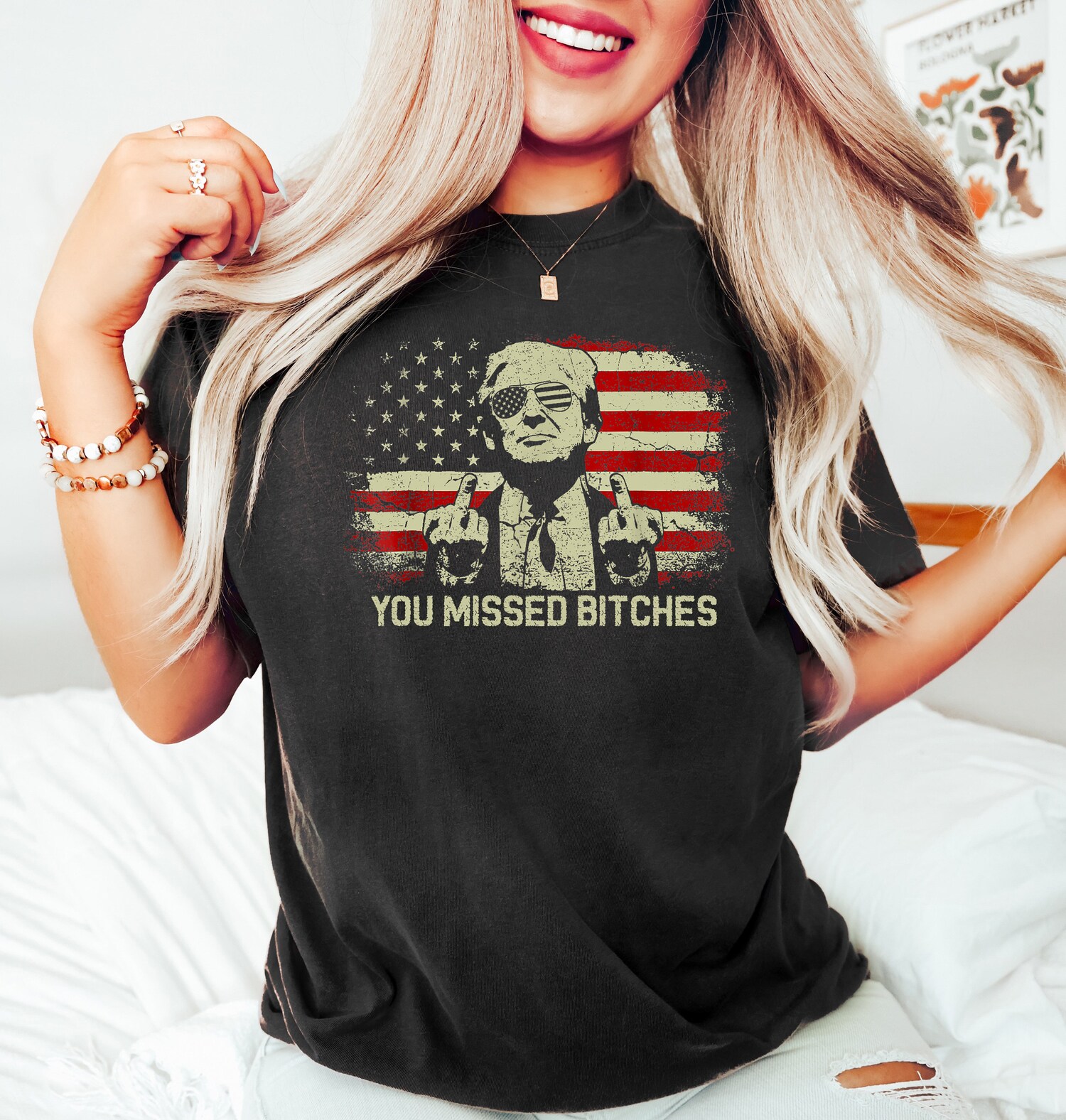 Trump 2024 T-Shirt Donald Trump MAGA Tee Political Statement Shirt Trump Supporter Apparel image 1