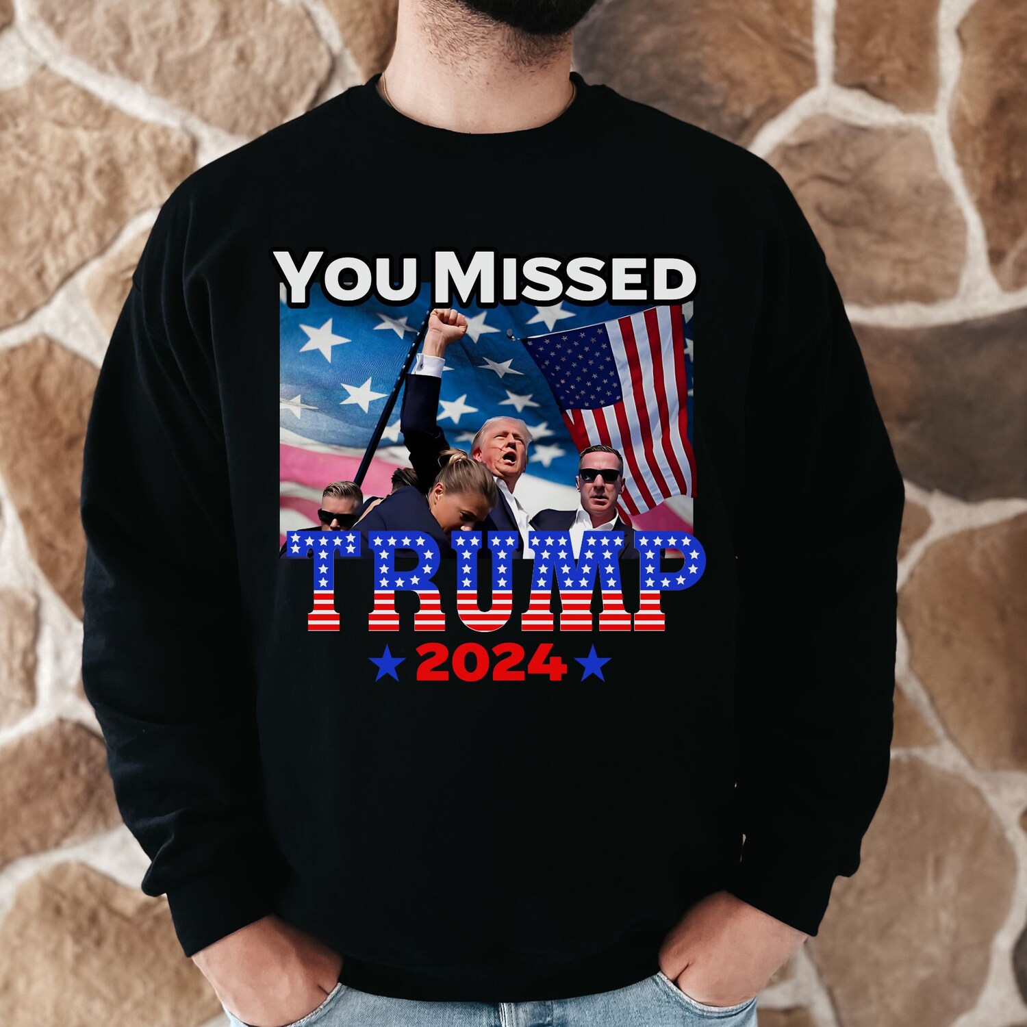 Trump 2024 Election Shirt | President Trump Supporter Tee | Gift for Patriots Republicans image 3