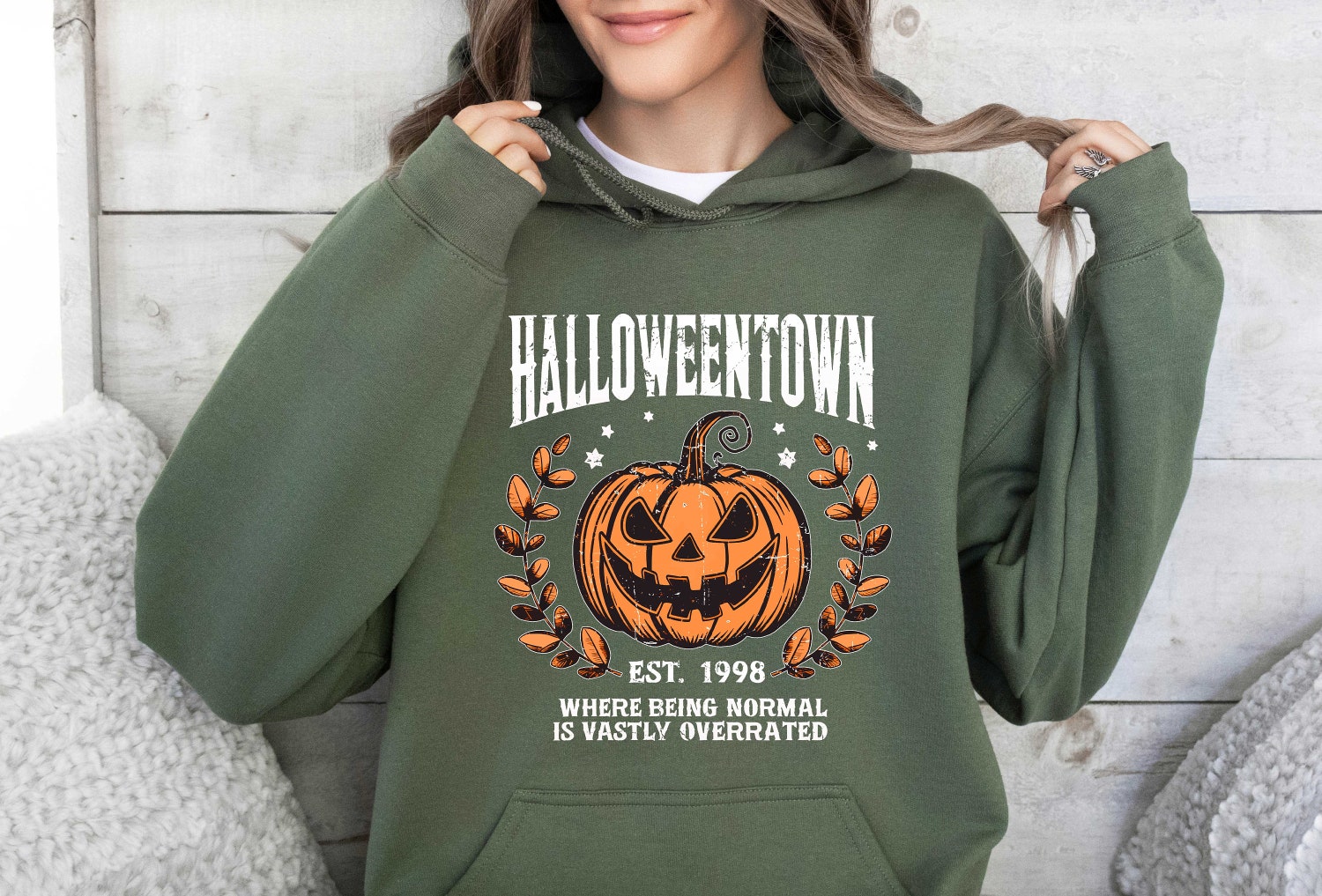 Halloweentown Sweatshirt | Halloween Town Est 1998 | Fall Pumpkin Shirt | Women's Halloween Top image 3