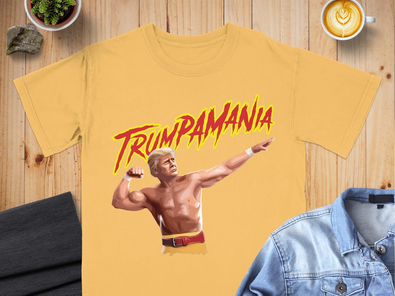 Trumpamania Patriotic T-Shirt - USA Pride Donald Trump Hulk Hogan Vote Trump 2024 Republican Tee image 4