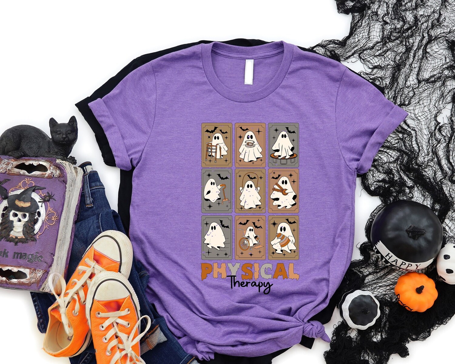 Physical Therapy Shirt - PT Gift for Therapists | Pediatric Physical Therapy Ghosts Tee image 3