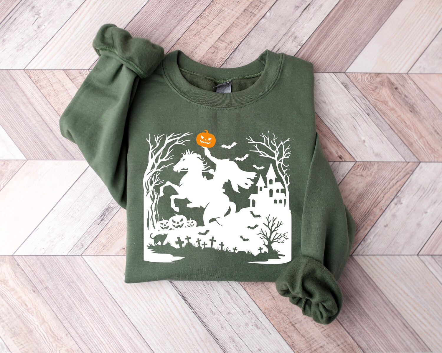 Halloween Sweatshirt Fall Shirt Spooky Season Tee Halloween Horror Pumpkin Shirt Halloween Shirt image 1