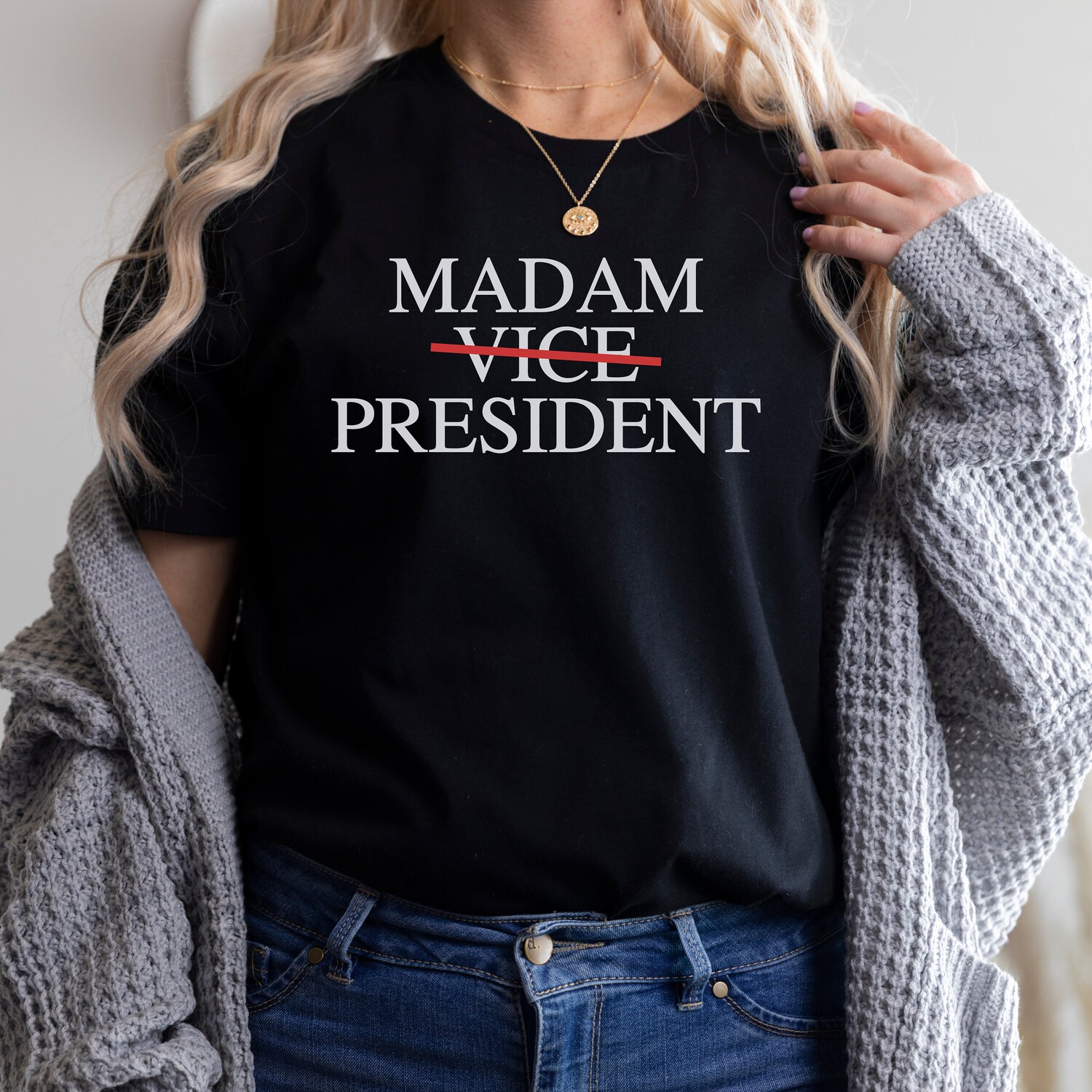 Kamala Harris 2024 Shirt | Madam President Tee | Kamala Rally T-Shirt | Democrat Gifts image 2