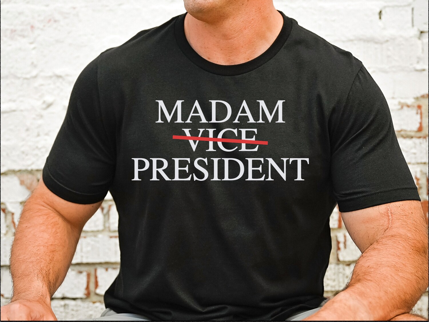 Kamala Harris 2024 Shirt | Madam President Tee | Kamala Rally T-Shirt | Democrat Gifts image 4