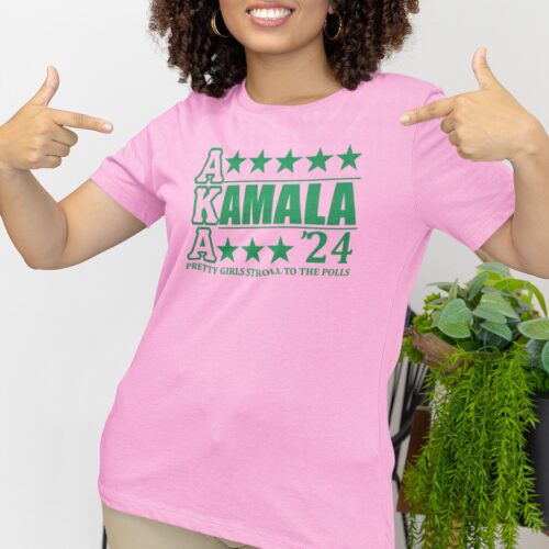 Kamala Harris 2024 Shirt - Madam President Tee - AKA Sorority Election 2024 - Rock The Vote image 0