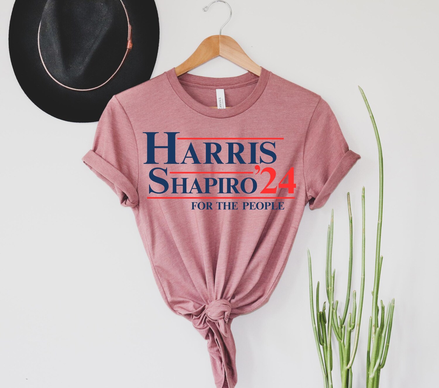 Harris Shapiro 2024 Shirt - Kamala Harris Josh Shapiro Election Tee Democratic Nominee Shirt image 1