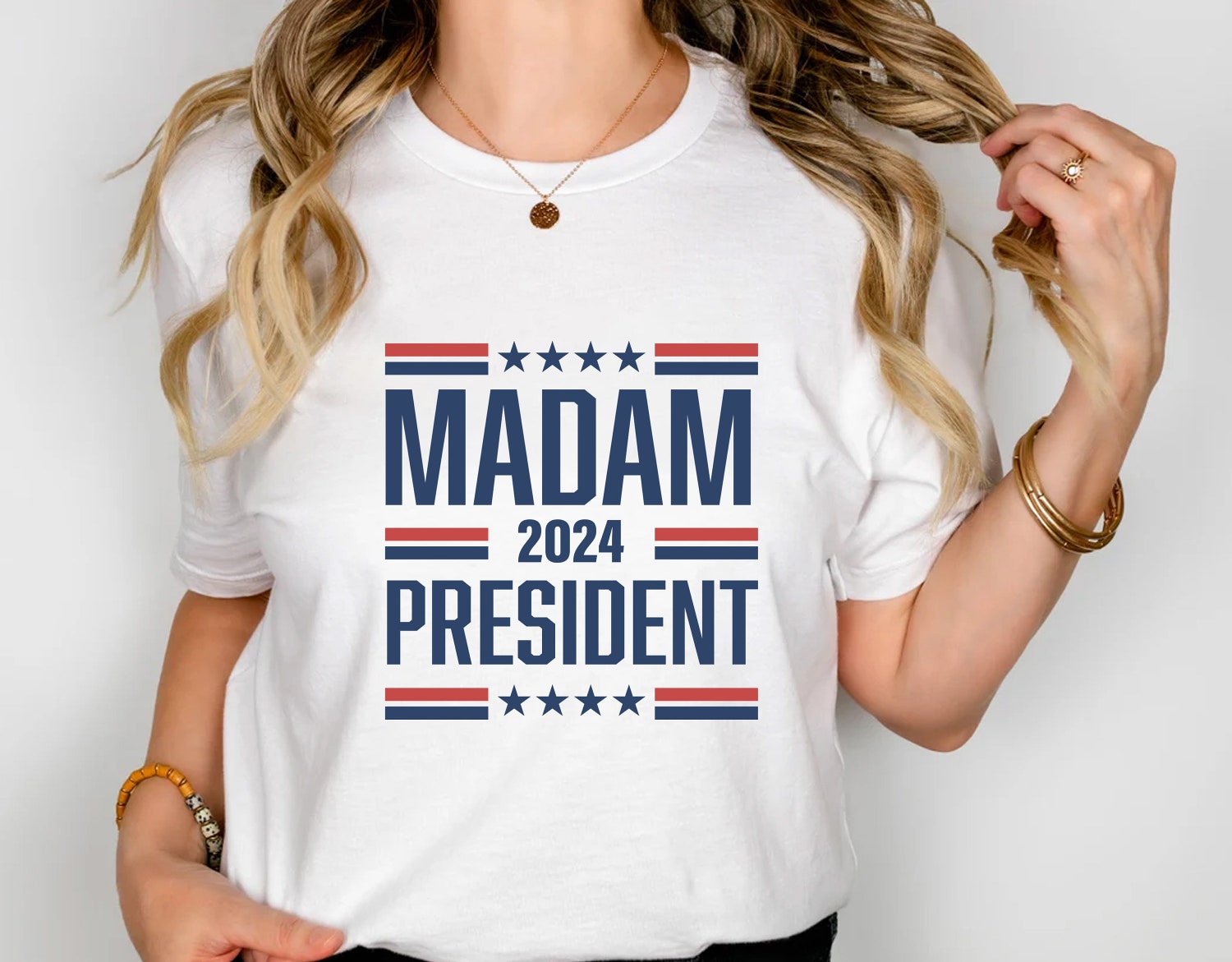 Kamala Harris 2024 Shirt Madam President Rally Tee Democratic Political T-Shirt I'm Speaking Shirt image 0