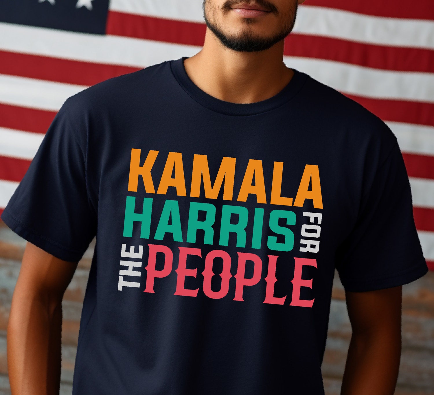 Kamala Harris For The People T-Shirt | 2024 Presidential Election Support Tee | Kamala Rally Shirt image 6