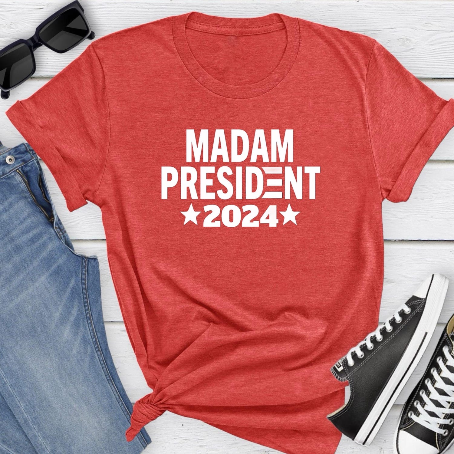 Kamala Harris 2024 Election Shirt | Madam President Tee for Kids Toddlers Baby Men & Women image 4