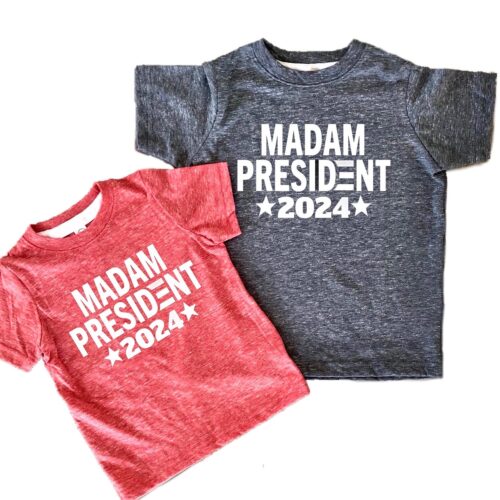 Kamala Harris 2024 Election Shirt | Madam President Tee for Kids Toddlers Baby Men & Women image 0