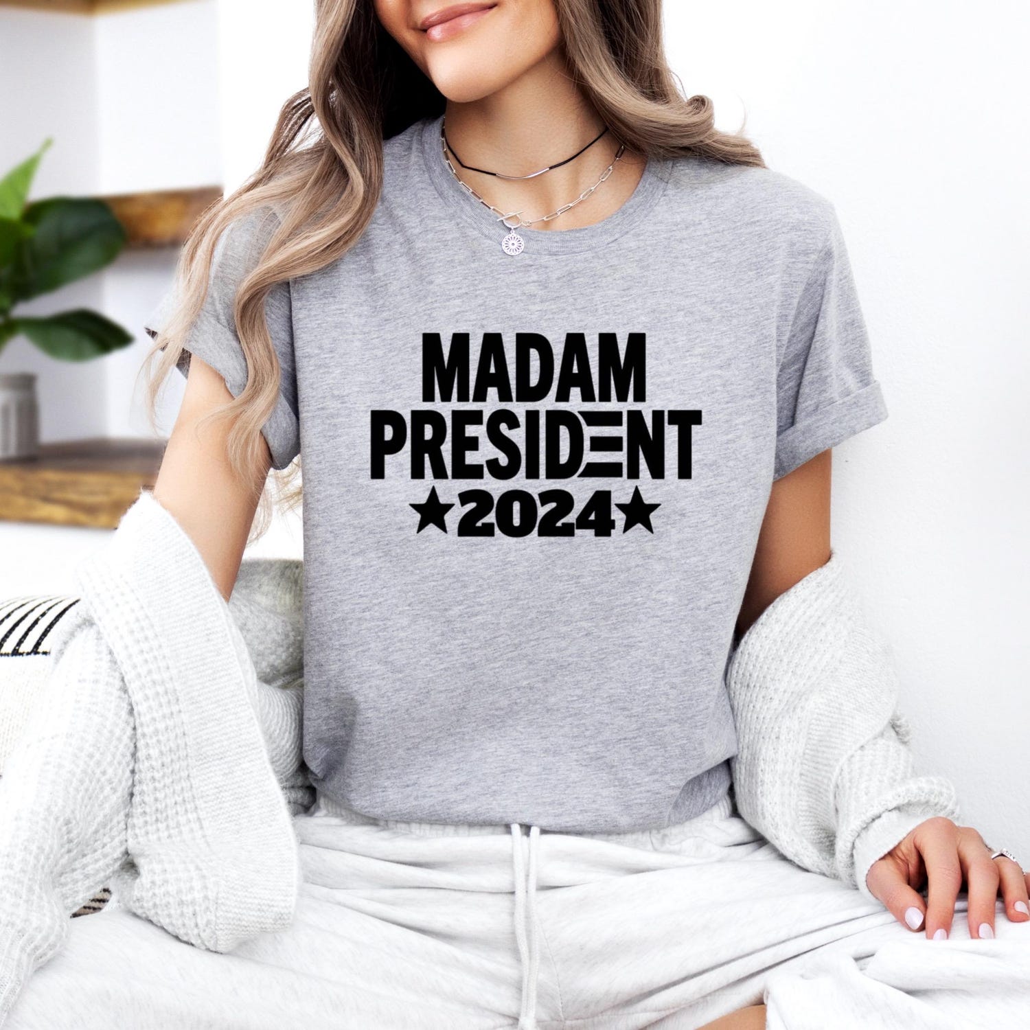 Kamala Harris 2024 Election Shirt | Madam President Tee for Kids Toddlers Baby Men & Women image 2