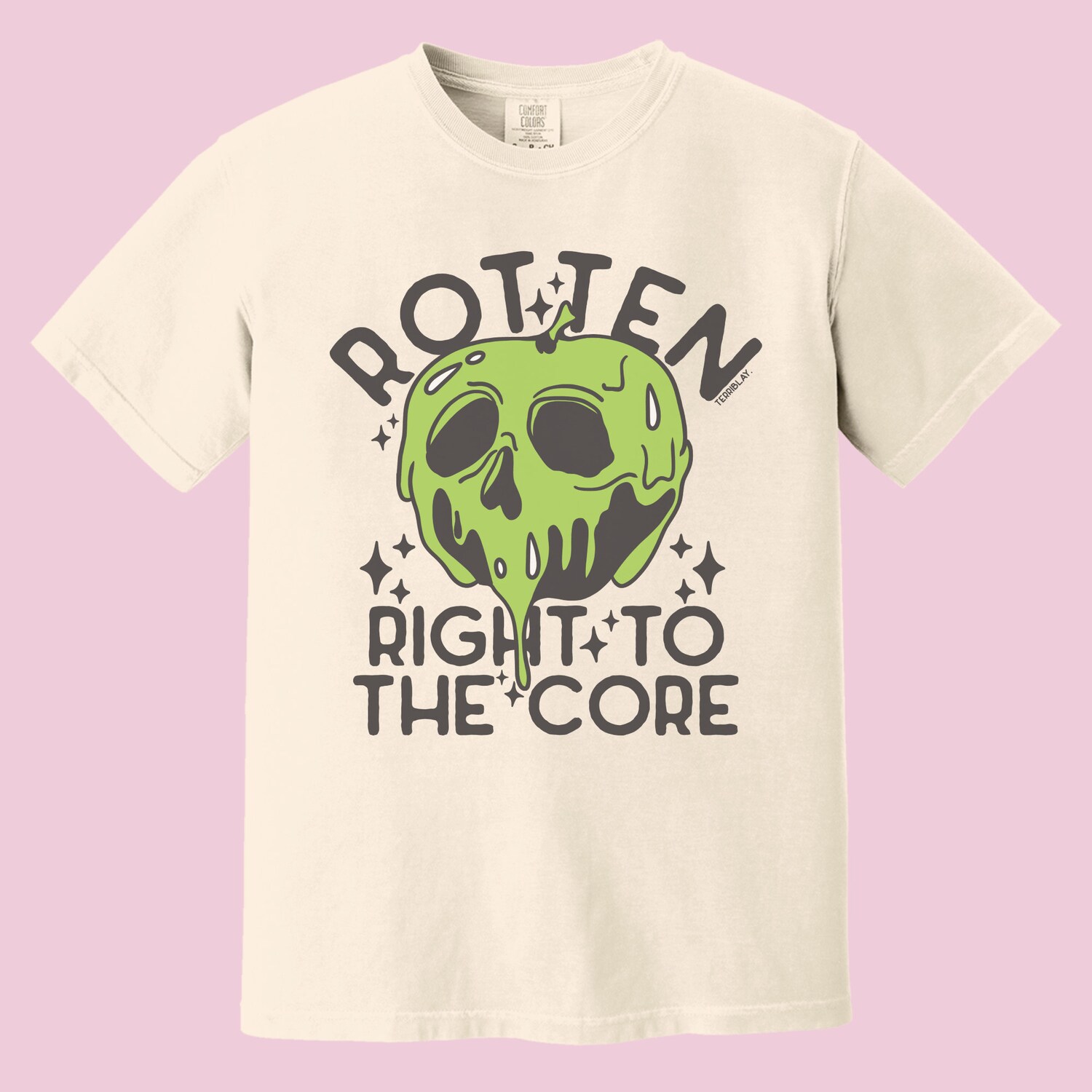 Rotten To The Core Halloween Brat T-Shirt | Charli Graphic Tee | Poison Apple image 7