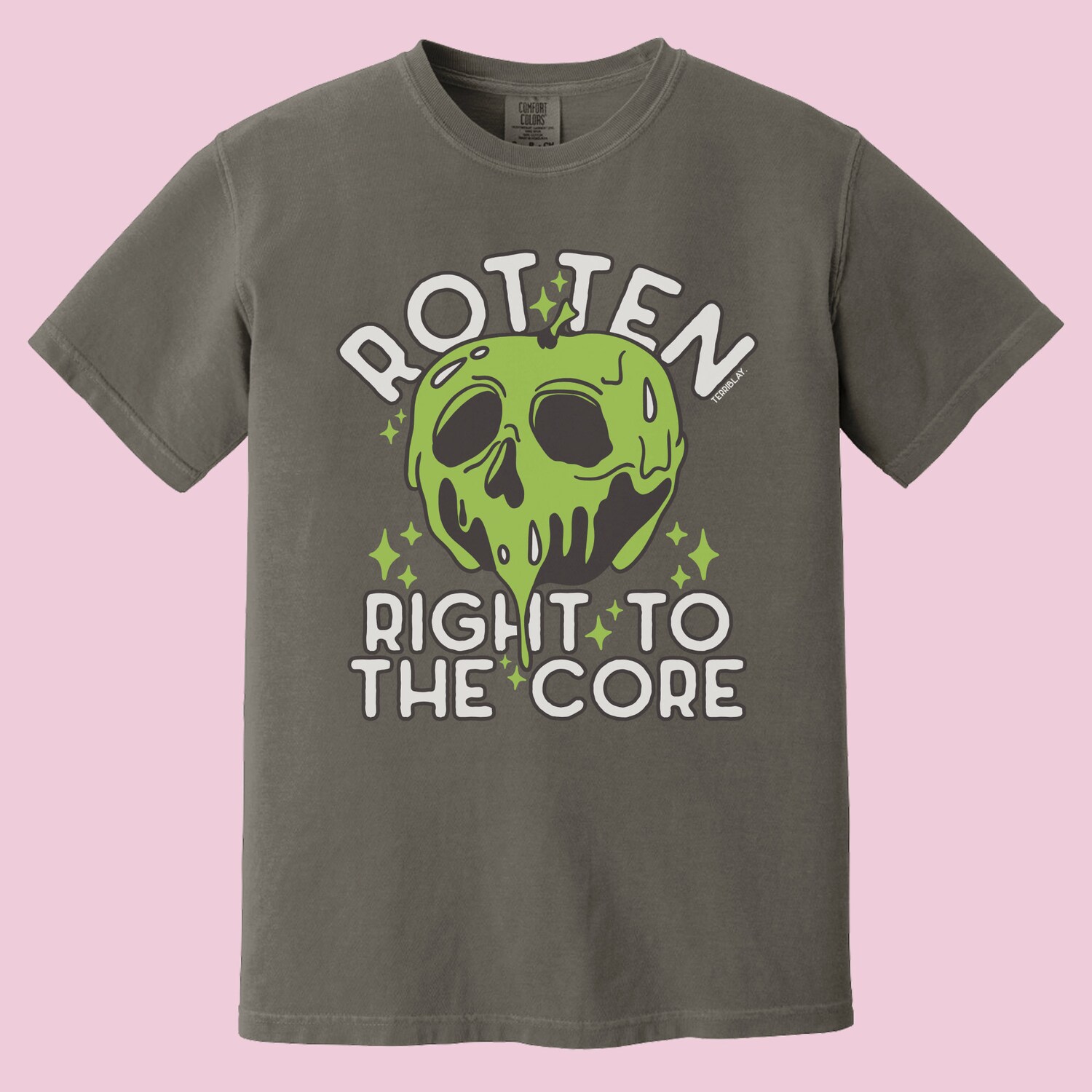 Rotten To The Core Halloween Brat T-Shirt | Charli Graphic Tee | Poison Apple image 6