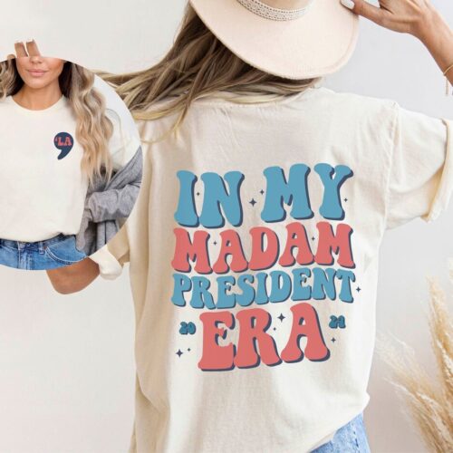 Kamala Harris 2024 Election T-Shirt - Madam President Era Tee - Democrat Support Shirt image 0