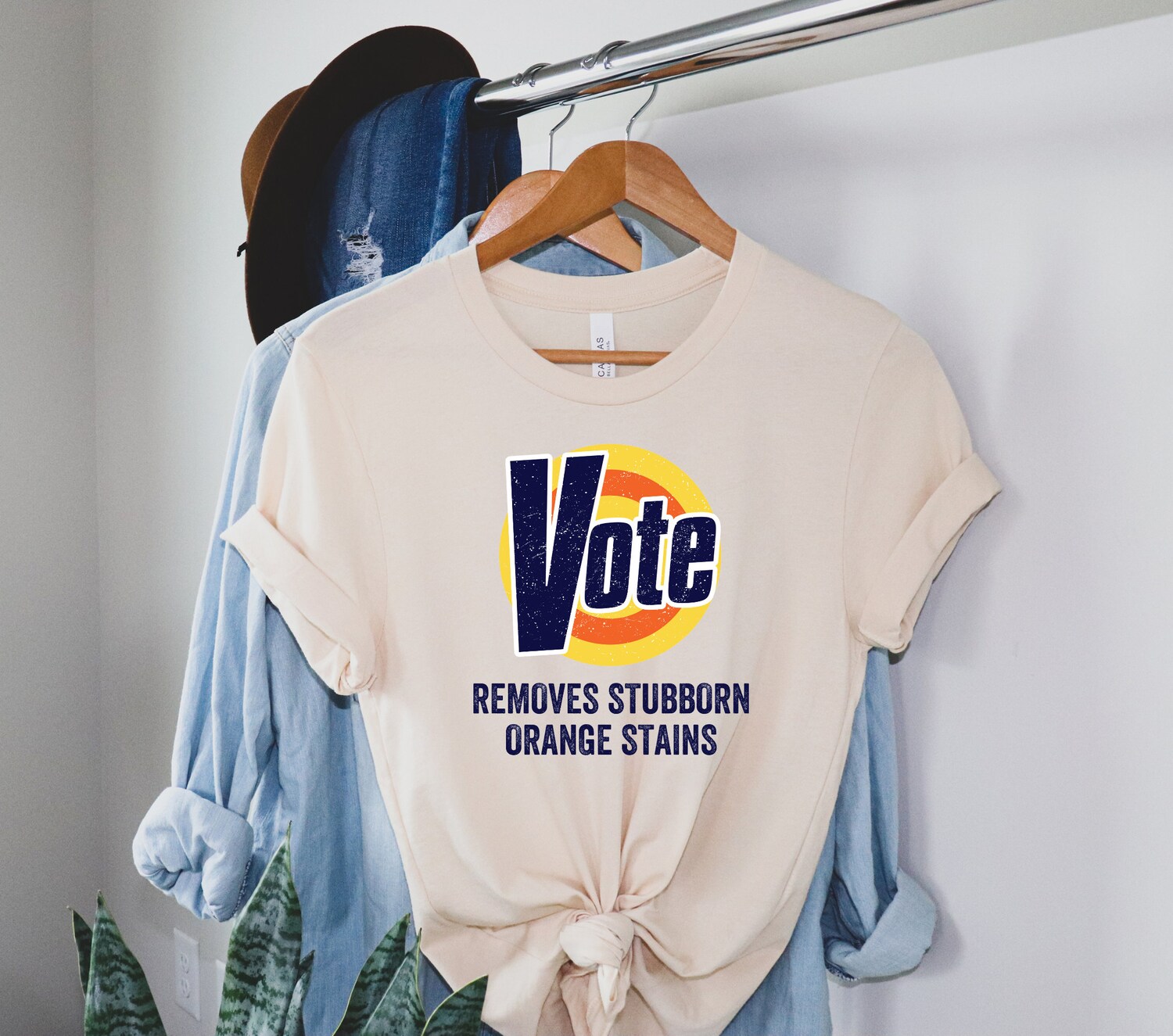 Anti Trump Shirt Vote Tee Joe Biden President Shirt Anti Trump Gifts Vote Removes Stubborn Orange Stains image 3