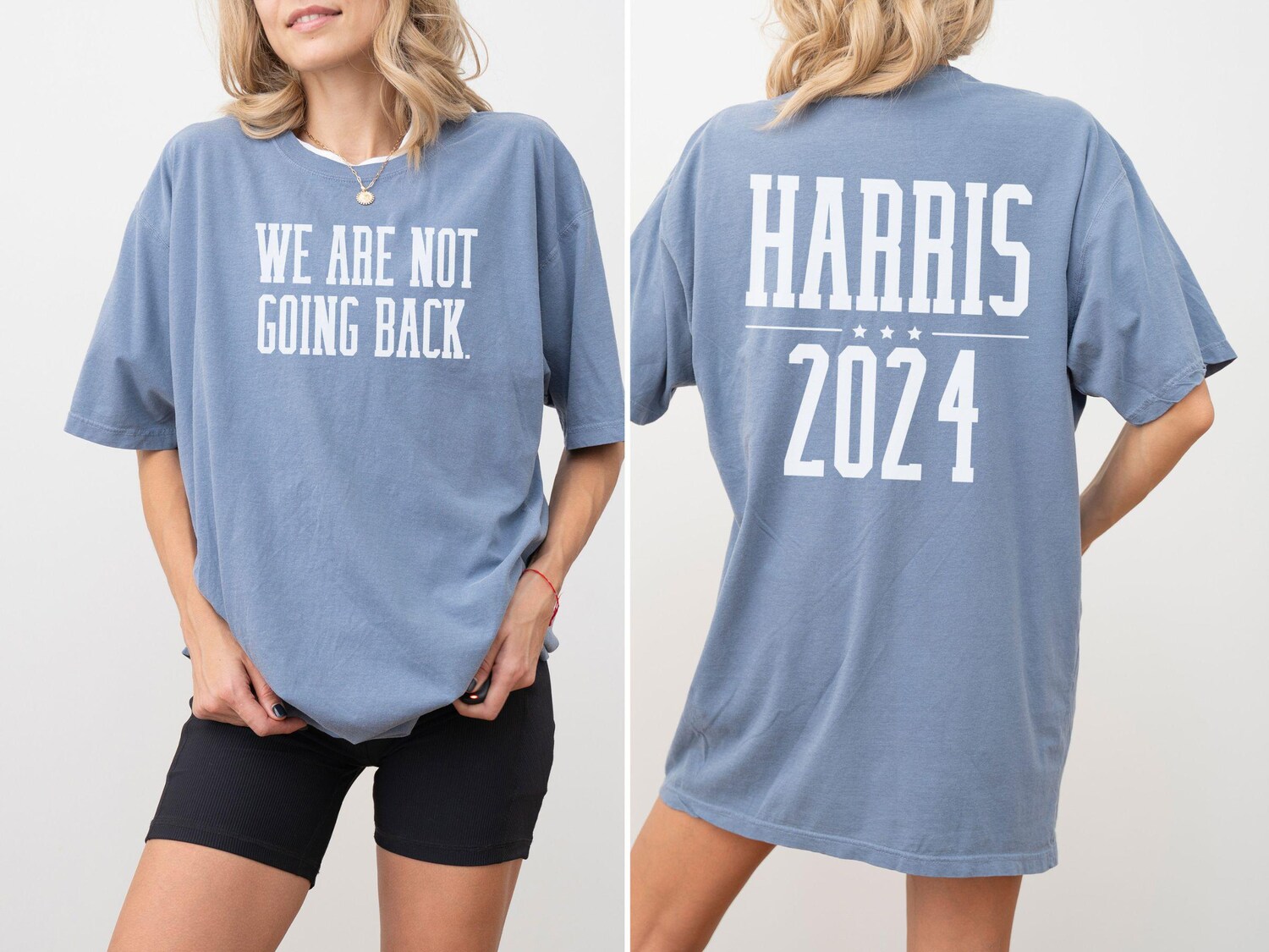 We Are Not Going Back Shirt Harris 2024 Election Tee image 3