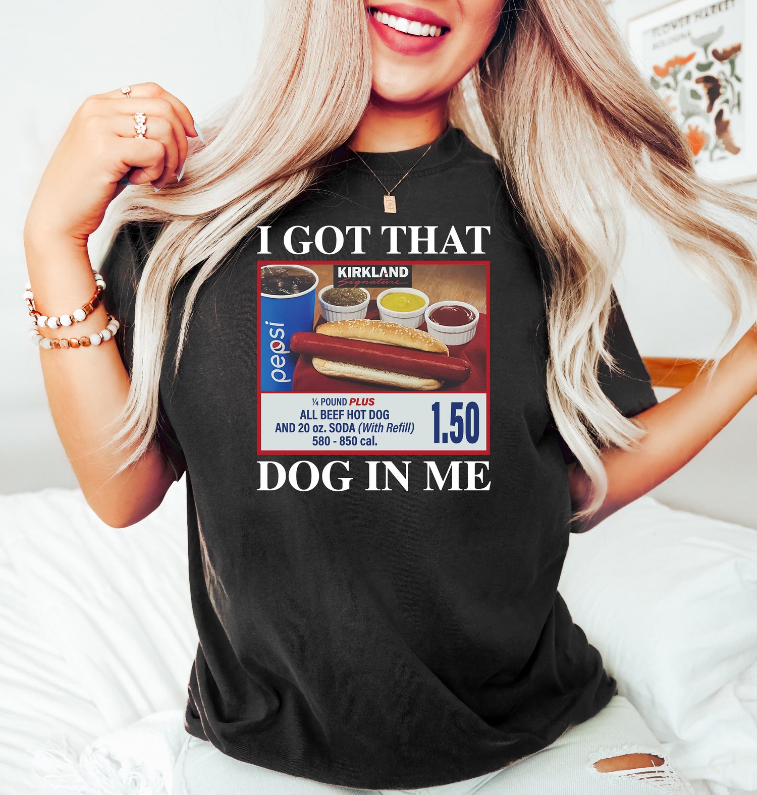 I Got That Dog In Me Shirt - Funny Hotdog Meme T-Shirt - Hot Dog Lover Gift - Trendy Sweatshirt image 3