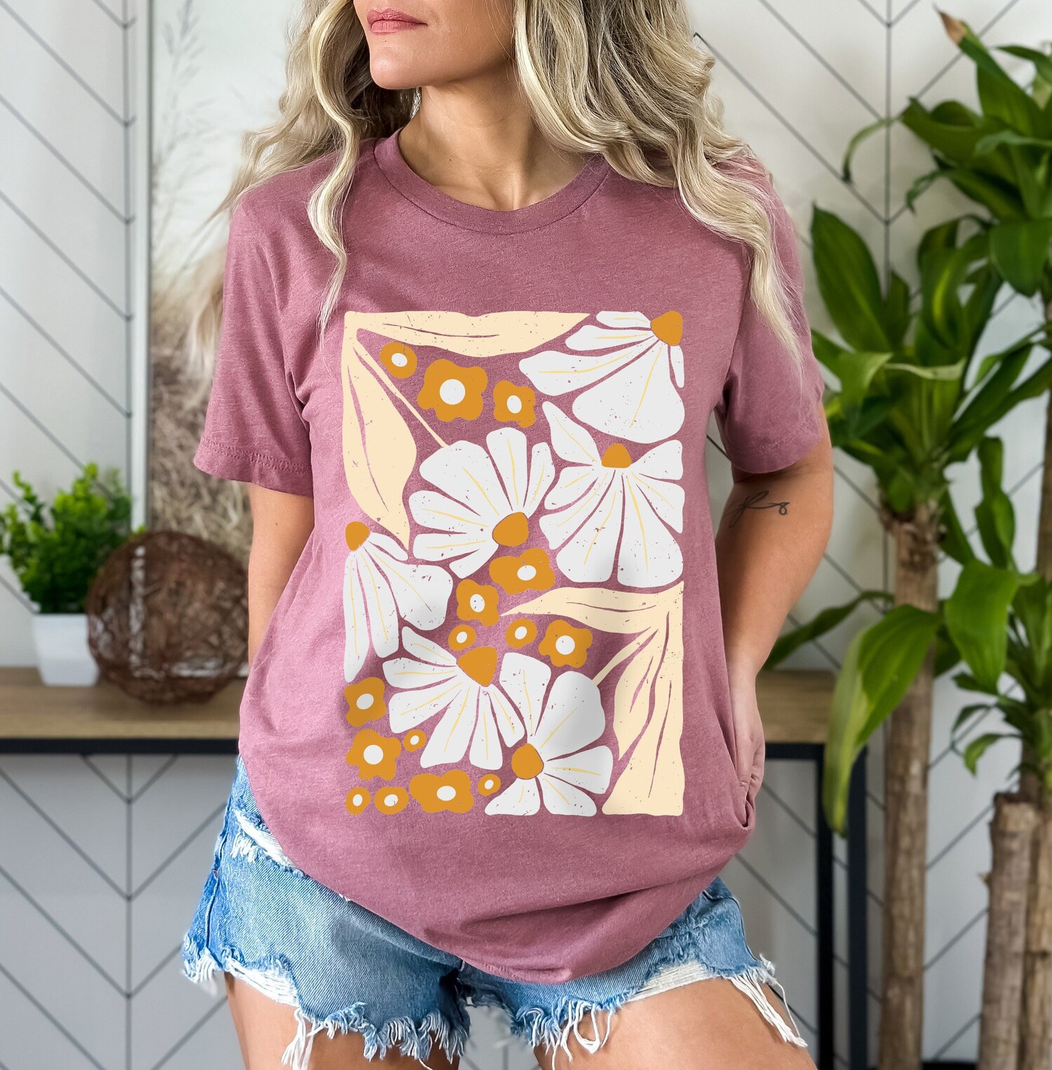 Vintage Wildflowers T-Shirt | Botanical Floral Nature Tee | Garden & Flower Lover Shirt image 1