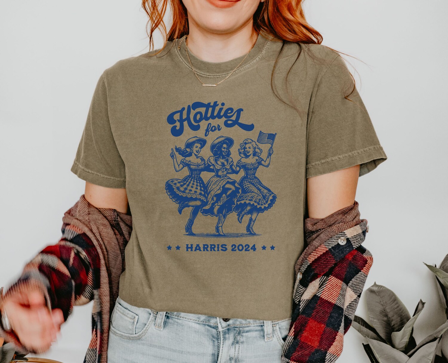 Kamala Harris 2024 Retro Hotties Shirt Democrat Election T-shirt Stop Project 2025 image 1