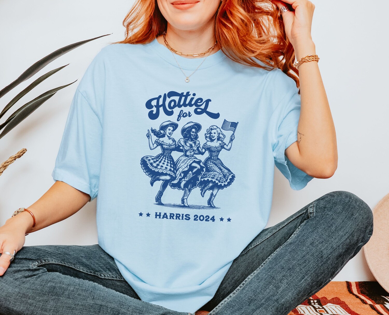 Kamala Harris 2024 Retro Hotties Shirt Democrat Election T-shirt Stop Project 2025 image 4