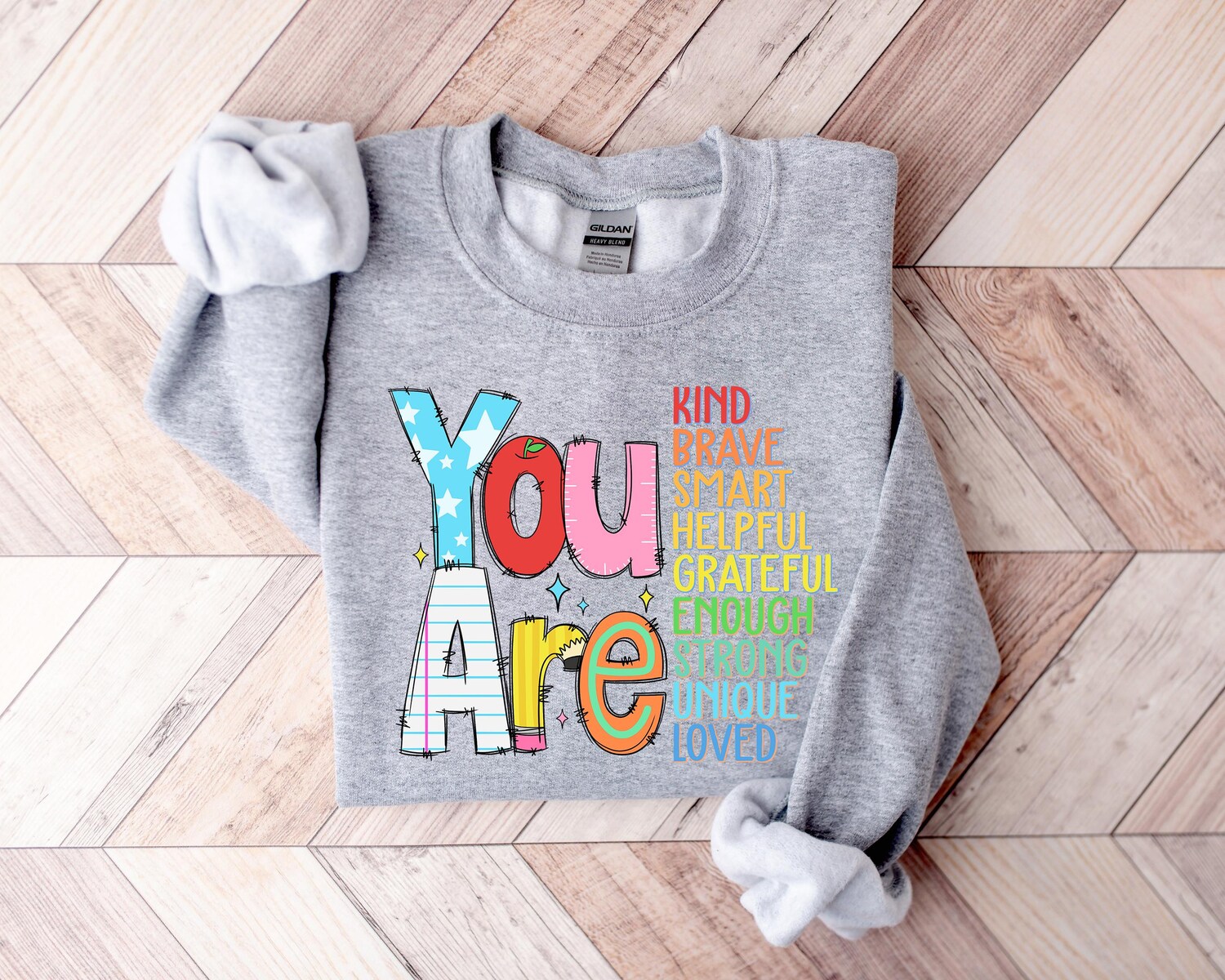 You Are Kind Shirt - Back to School Teacher Appreciation Tee - Retro Kindergarten Shirt image 3