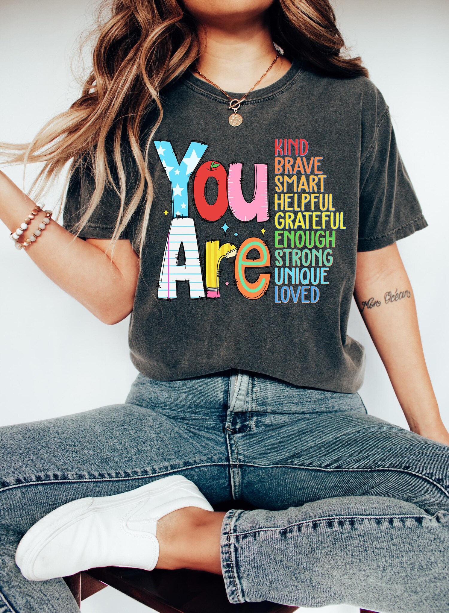 You Are Kind Shirt - Back to School Teacher Appreciation Tee - Retro Kindergarten Shirt image 0