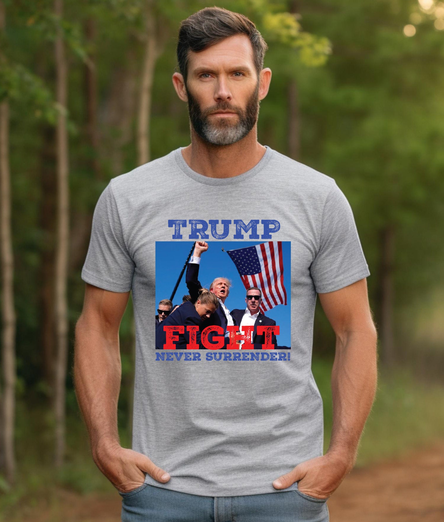 Anti-Trump Assassination T-Shirt | Donald Trump Shooting Tee | Political Satire Shirt image 2