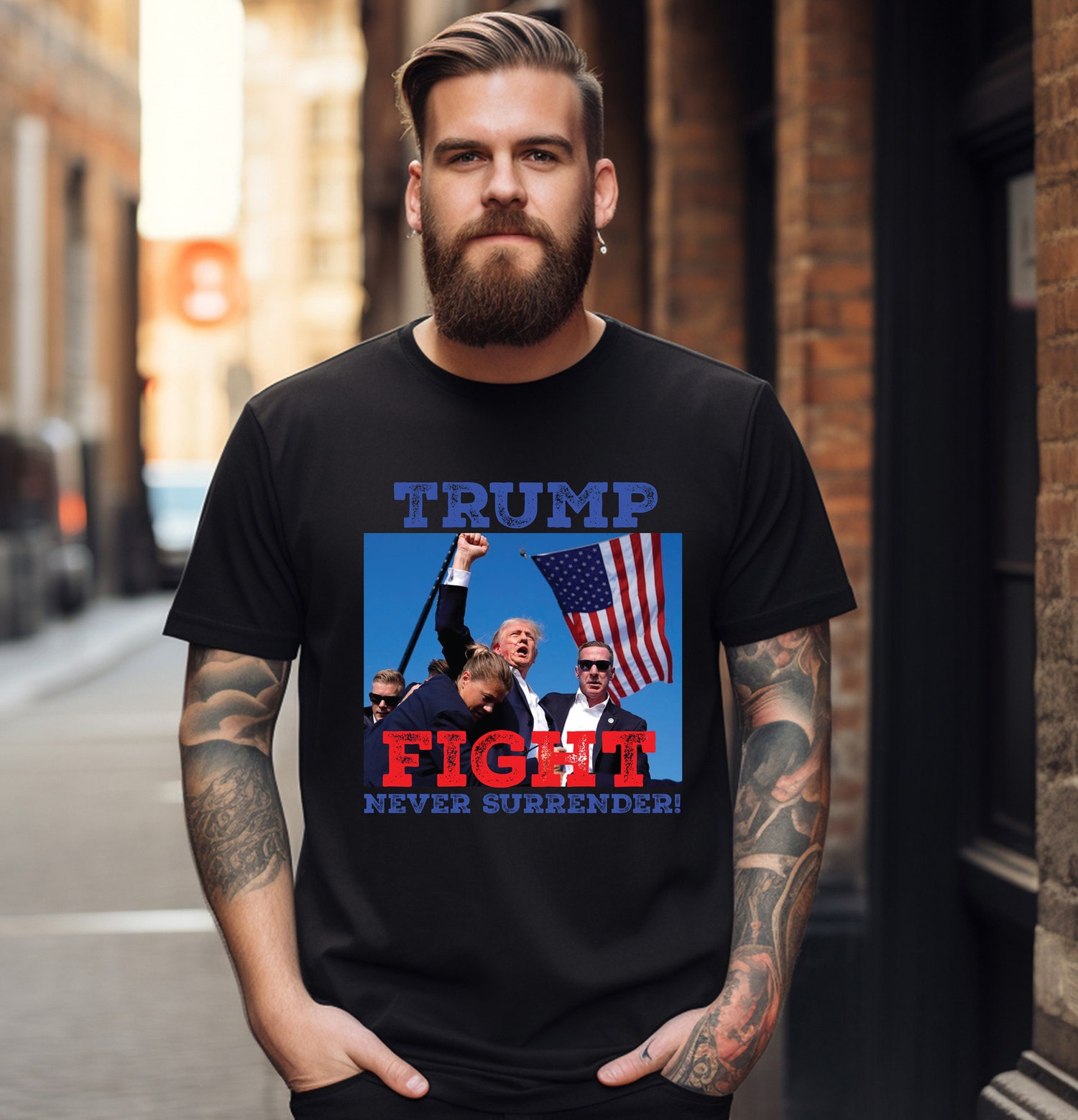 Anti-Trump Assassination T-Shirt | Donald Trump Shooting Tee | Political Satire Shirt image 1